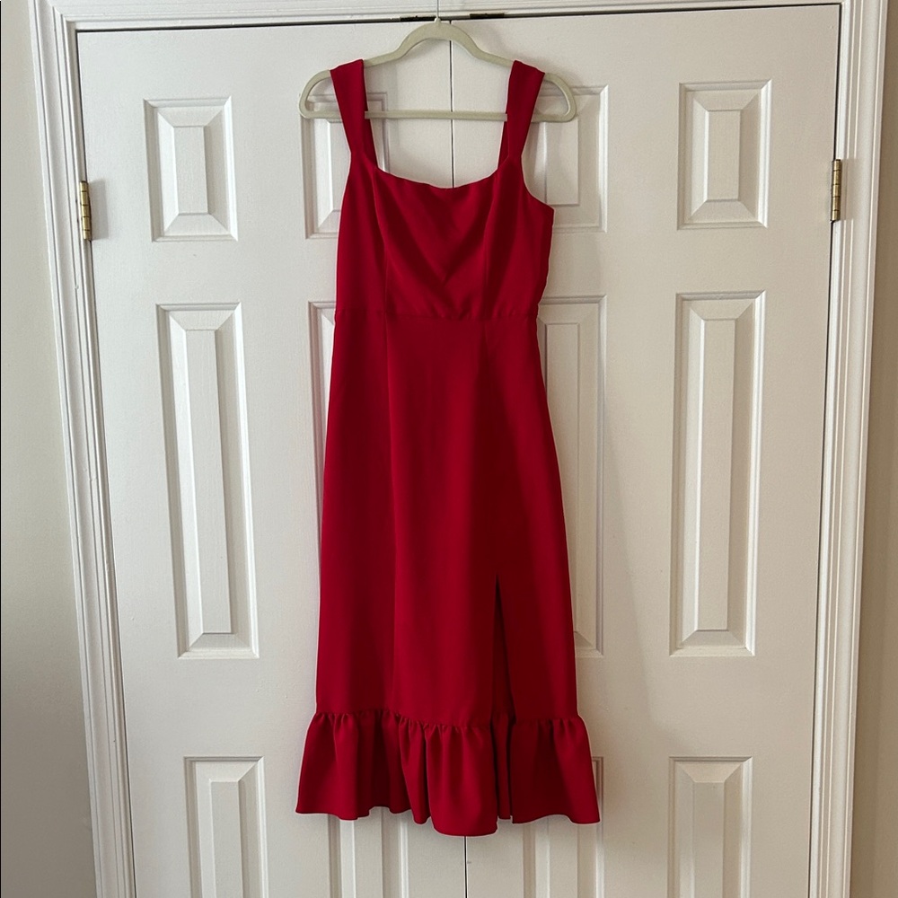 Laundry By Shelli Segal Red Midi Dress